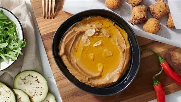 Sylwestrowa pasta z pieczonego bakłażana i krokiety ziemniaczane