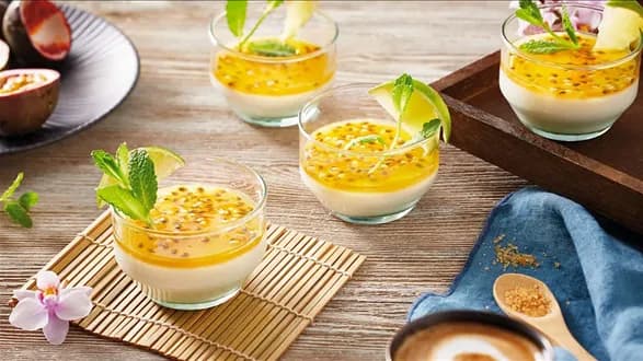 Kokosowa panna cotta w stylu azjatyckim