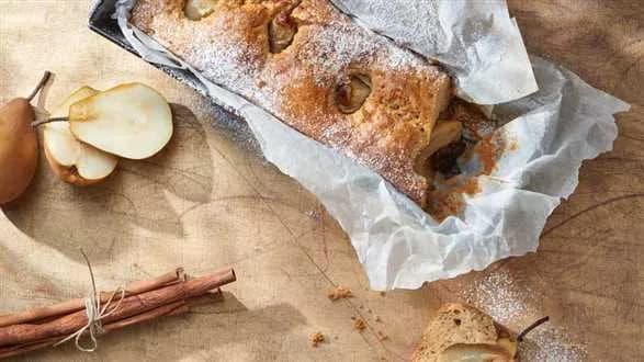 Ciasto cynamonowe z gruszkami