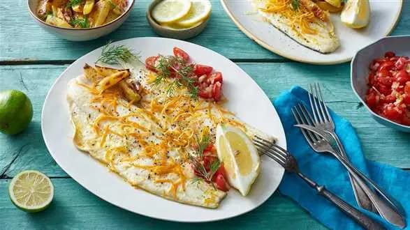 Łupacz z salsą pomidorową