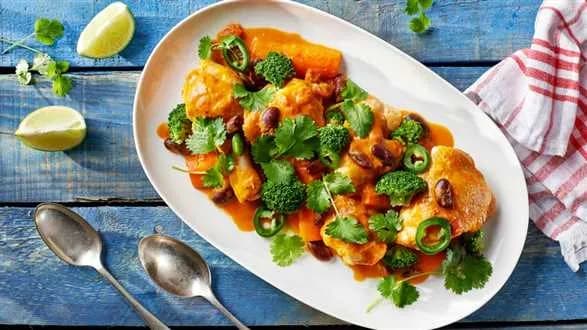 Potrawka z kurczaka z fasolą