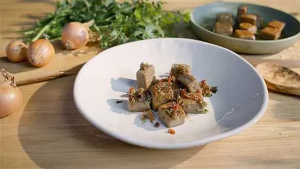 Kisiel gryczany z boczkiem